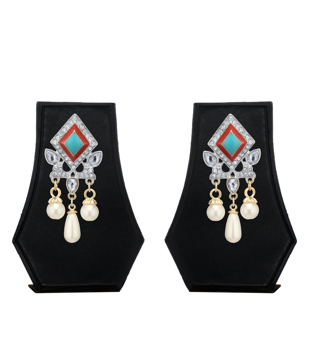 Silver-Plated Alloy Diva Look Stylish Contemporary Earrings - The Pari