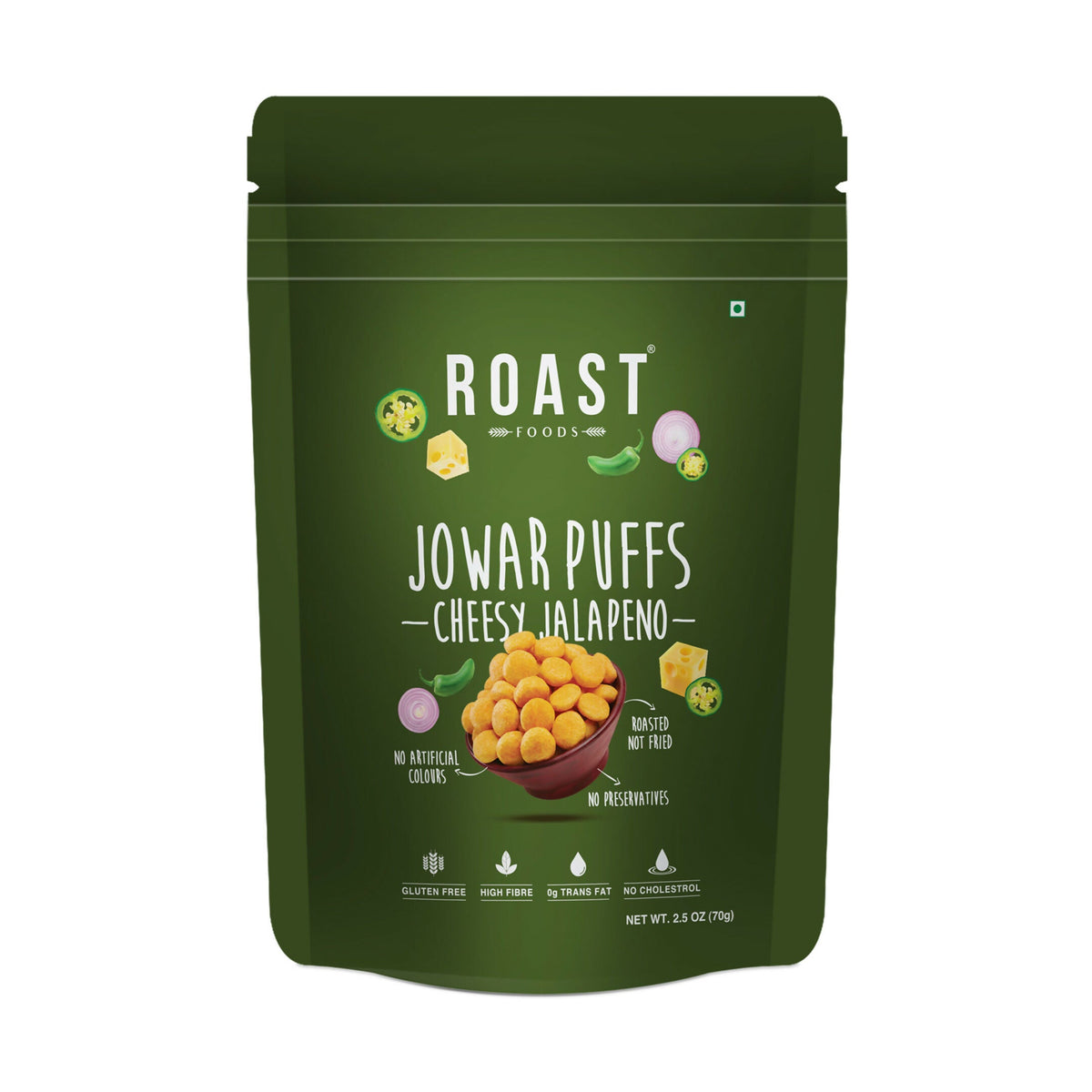 Roast Foods Jowar Puff Cheesy Jalepeno