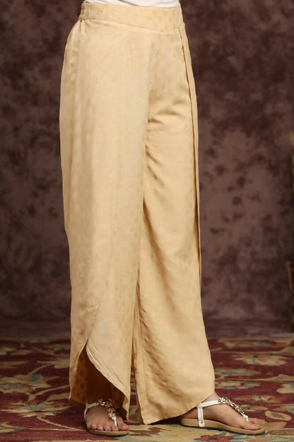 Juniper Gold Ethnic Motif Printed Rayon Tulip Pants