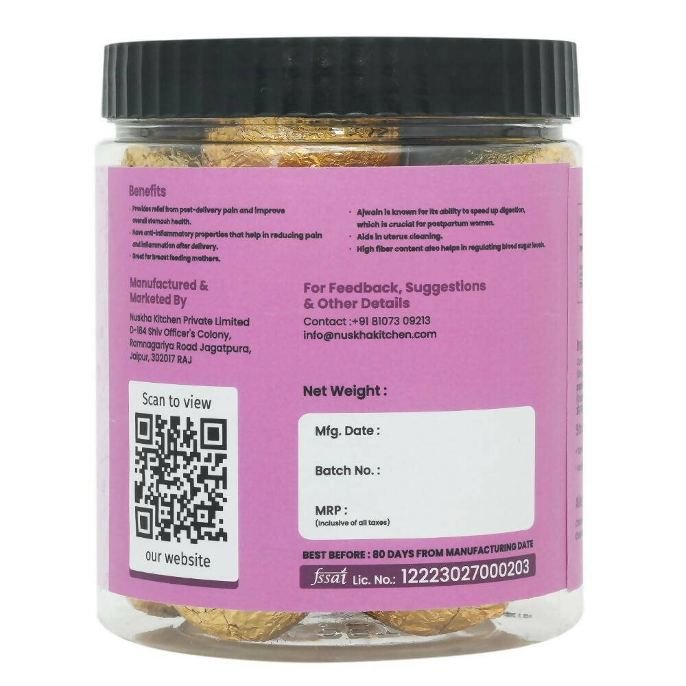 Nuskha Ajwain Laddoo (Post-Pregnancy)