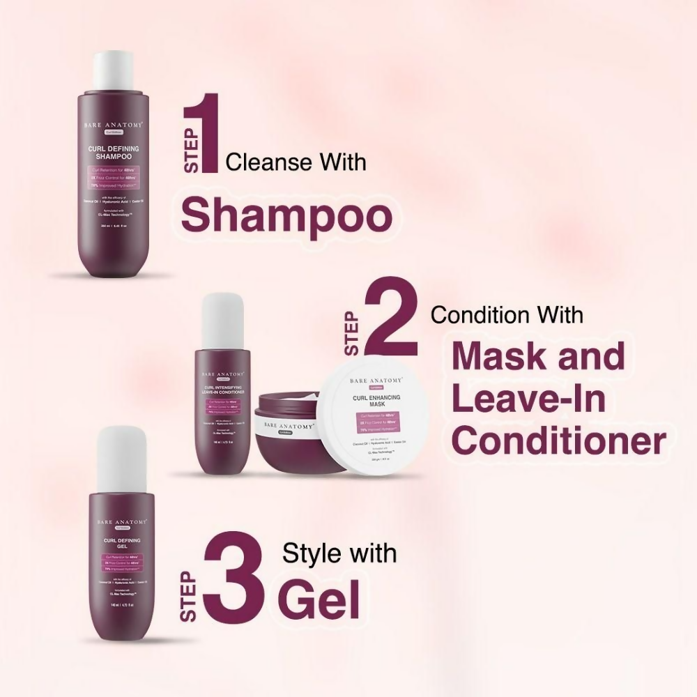 Bare Anatomy Curl Defining Shampoo + Mask + Leave In Conditioner