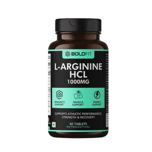 Boldfit L-Arginine Hcl 1000mg Supplement Tables