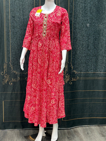 Rayon long kurti