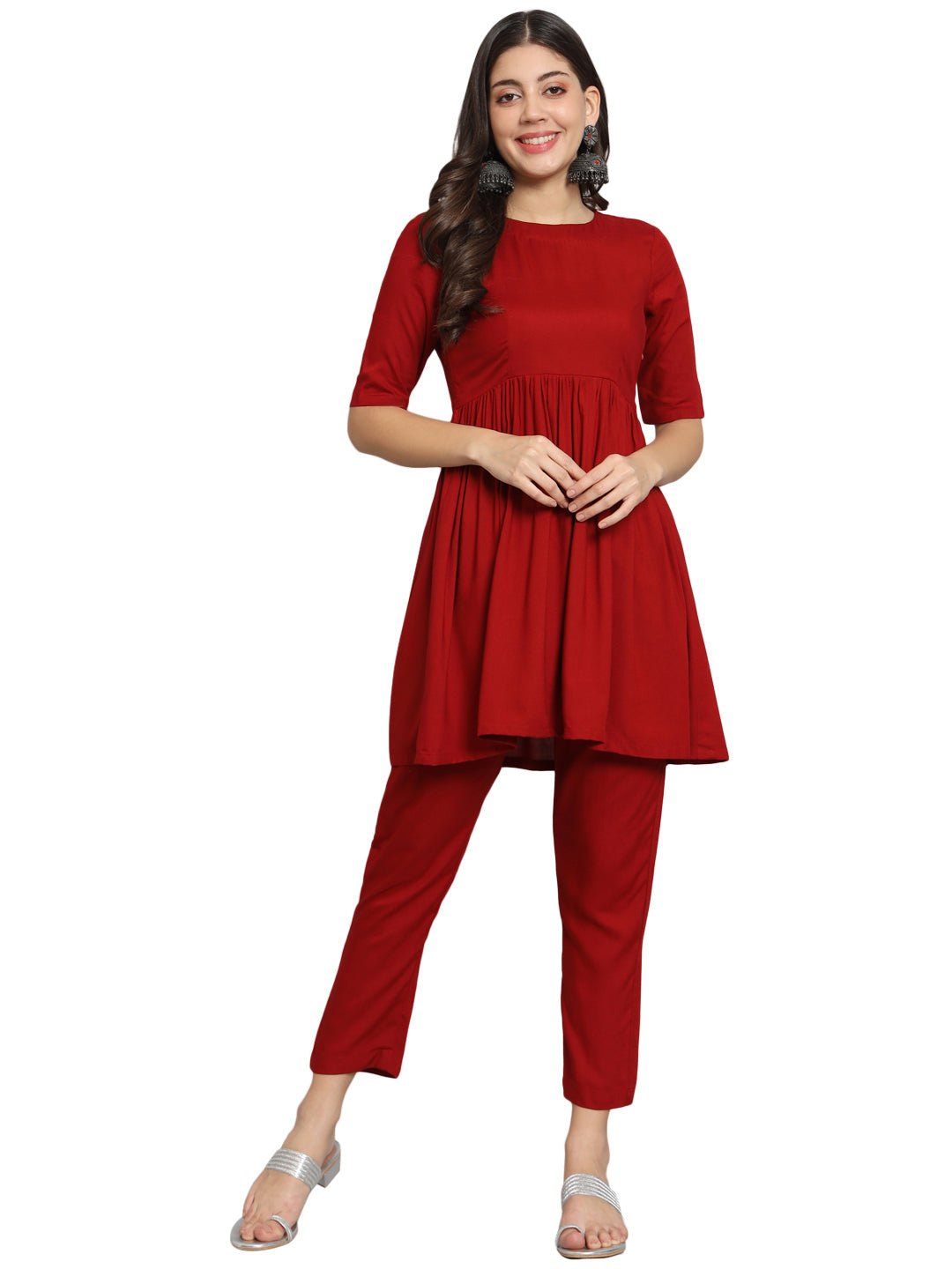 Fab Fashion Cherry Red Co-Ord set