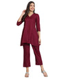 Fab Fashion Maroon Co-Ord Set