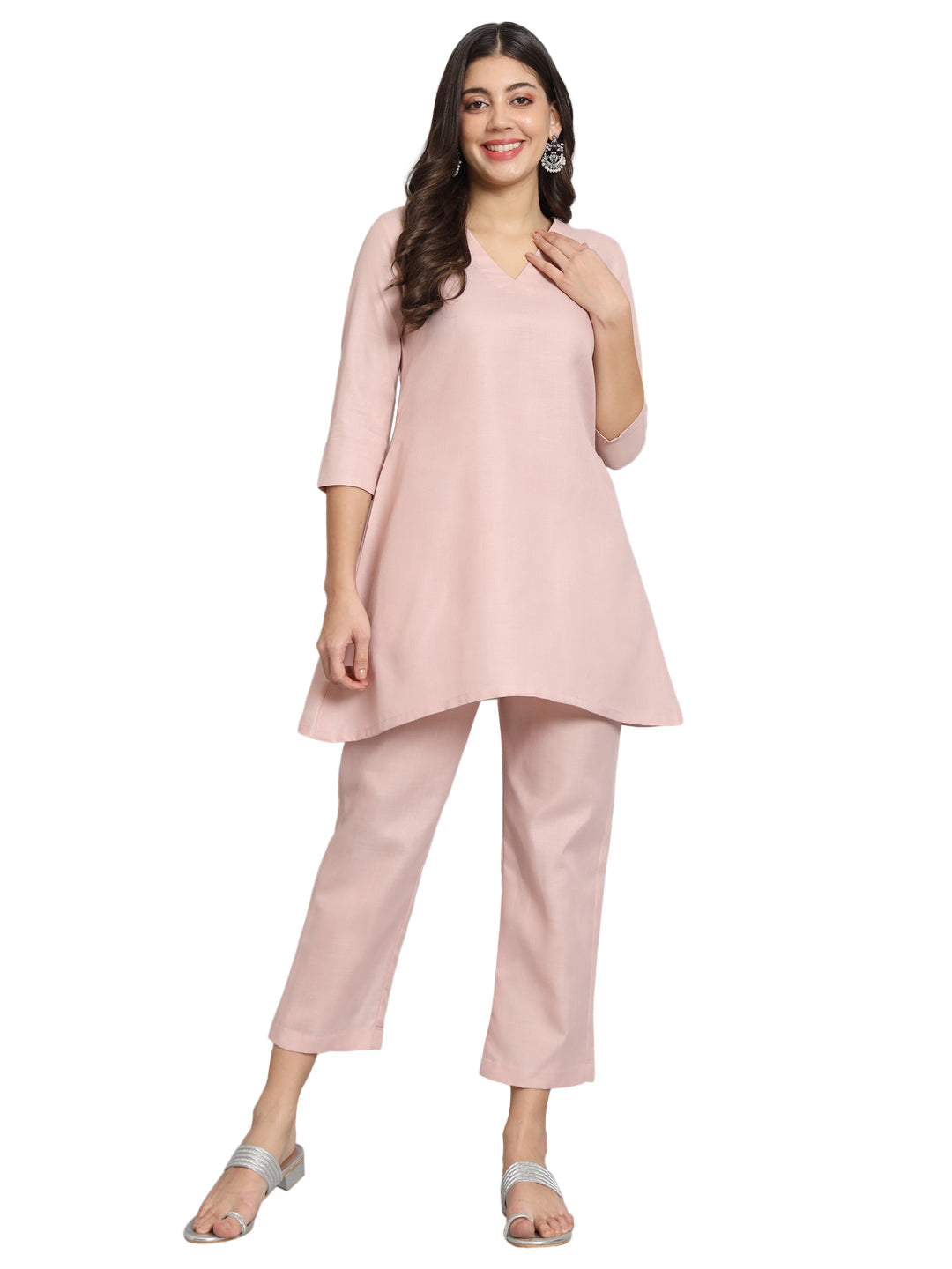 Fab Fashion Rosy Pink Co-Ord Set