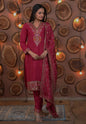 Lehenga Mart Designer Ready To Wear Kurta Pant With Dupatta For Women-Rani Pink