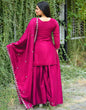 Lehenga Mart Designer Sharara Suit For Women or Girls - Pink