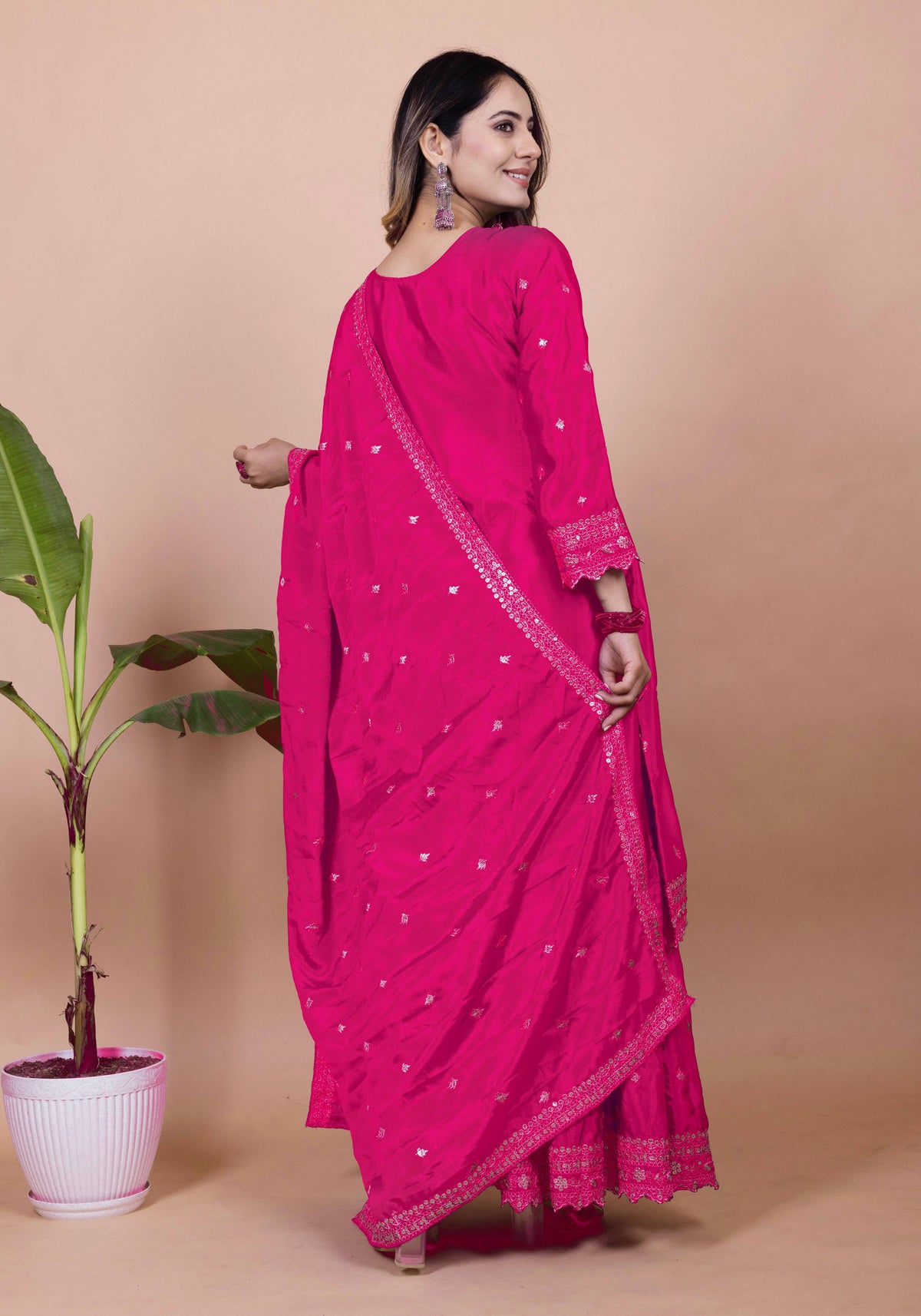 Lehenga Mart Designer Sharara Suit for women - Pink