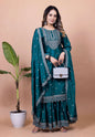 Lehenga Mart Designer Sharara Suit for women - Teal