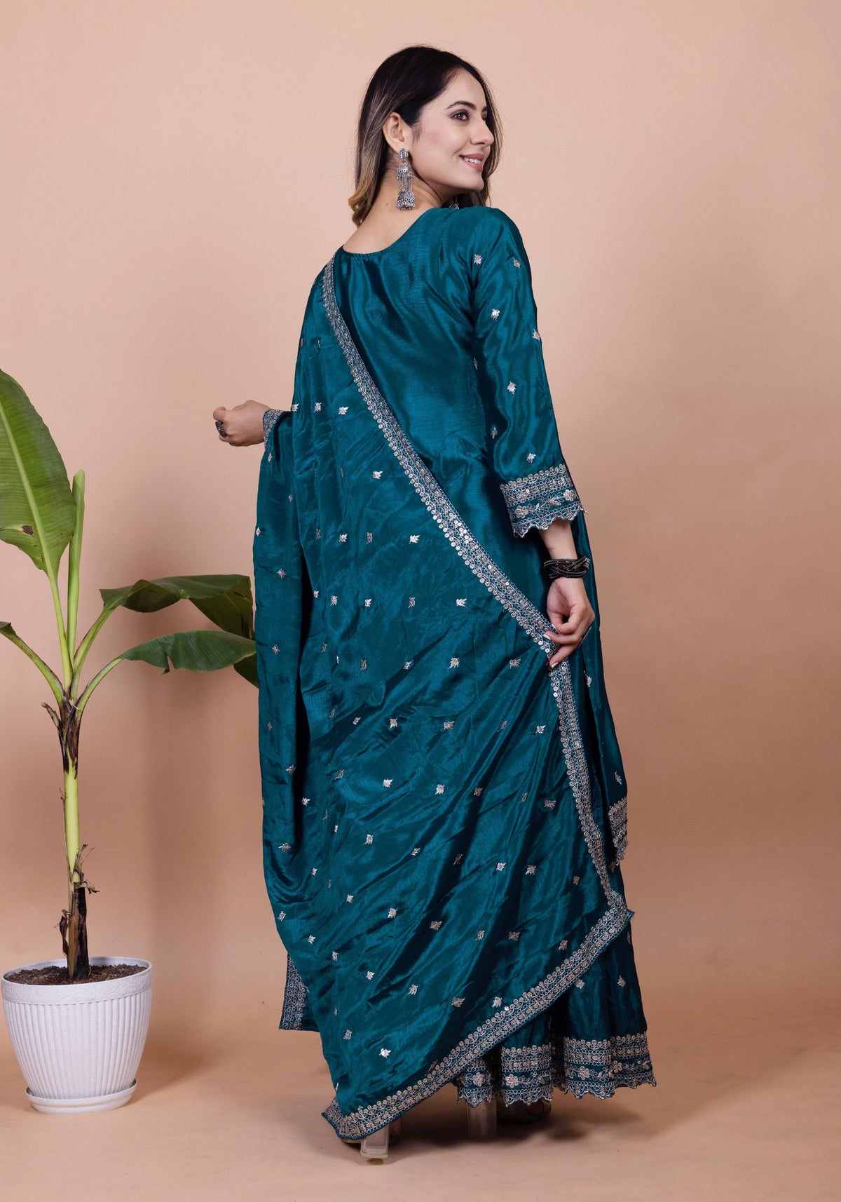 Lehenga Mart Designer Sharara Suit for women - Teal