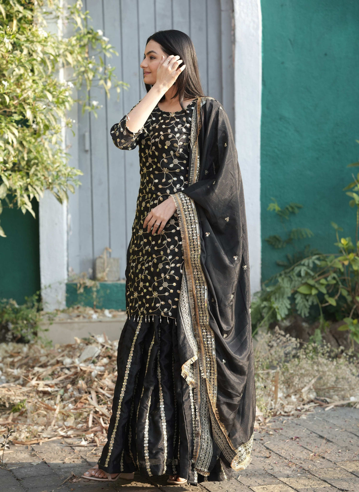 Lehenga Mart Designer Lehenga Suit for women - Black