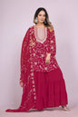 Lehenga Mart Designer Sharara Suit for women - Pink