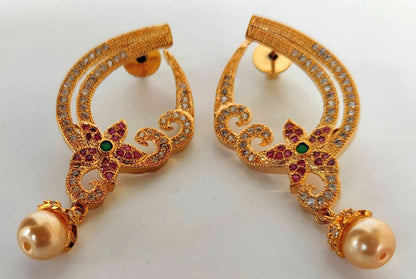 Multicolor Cz Designer Earrings