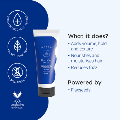 Arata Styling Hair Gel For Strong Hold & Definition Adds Texture & Control