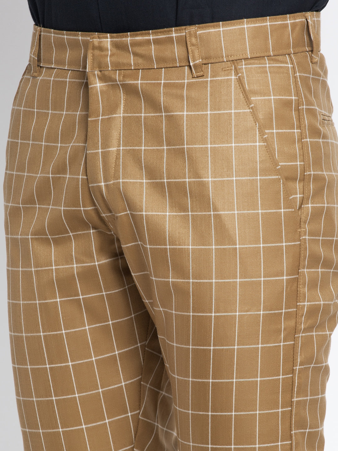 Jainish Men's Brown Formal Trousers ( FGP 260Brown )