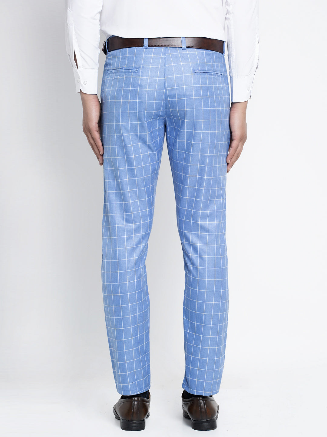 Jainish Men's Blue Formal Trousers ( FGP 260Light-Blue )