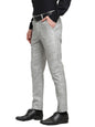 Jainish Men's Grey Cotton Solid Formal Trousers ( FGP 268Grey )