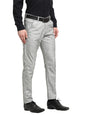 Jainish Men's Grey Cotton Solid Formal Trousers ( FGP 268Grey )