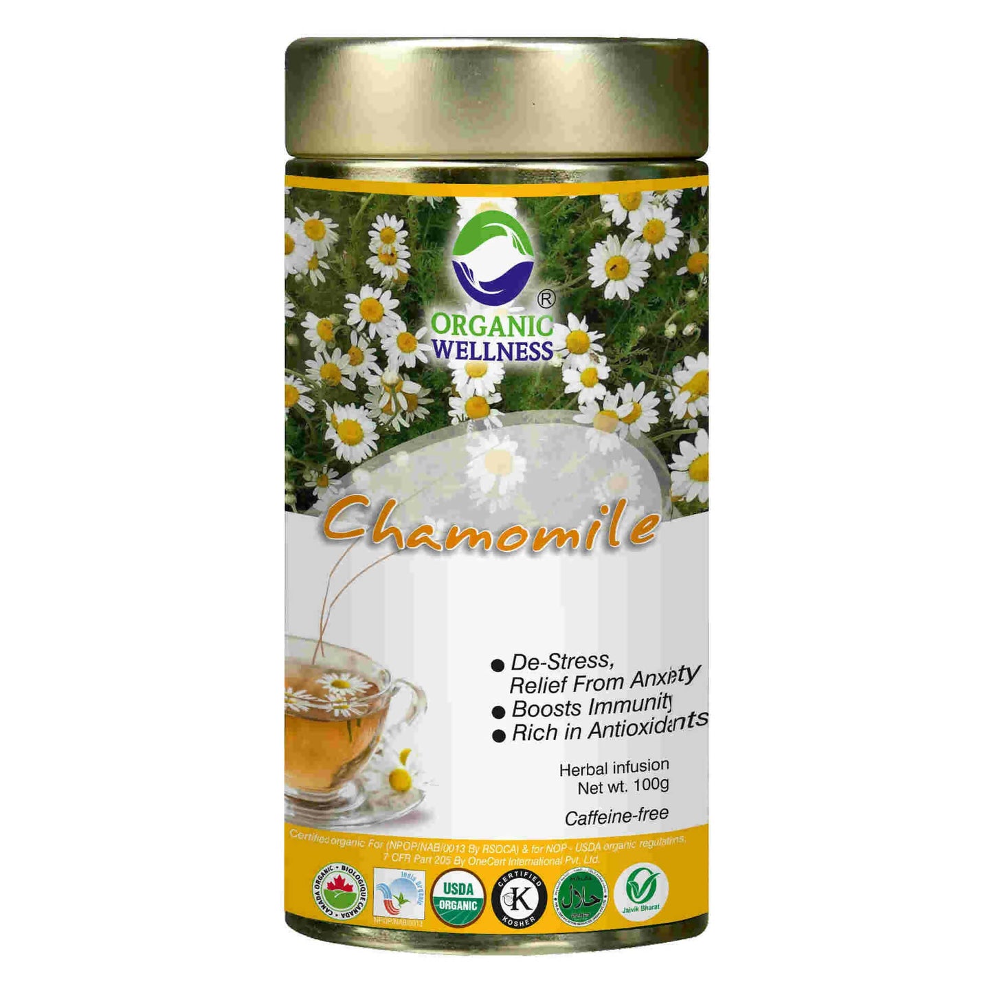 Organic Wellness Blossom Chamomile Tin Pack