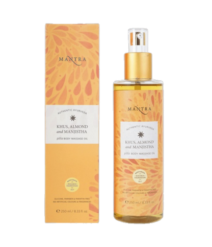 Mantra Herbal Khus, Almond and Manjistha Pitta Body Massage Oil