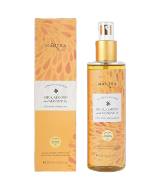 Mantra Herbal Khus, Almond and Manjistha Pitta Body Massage Oil
