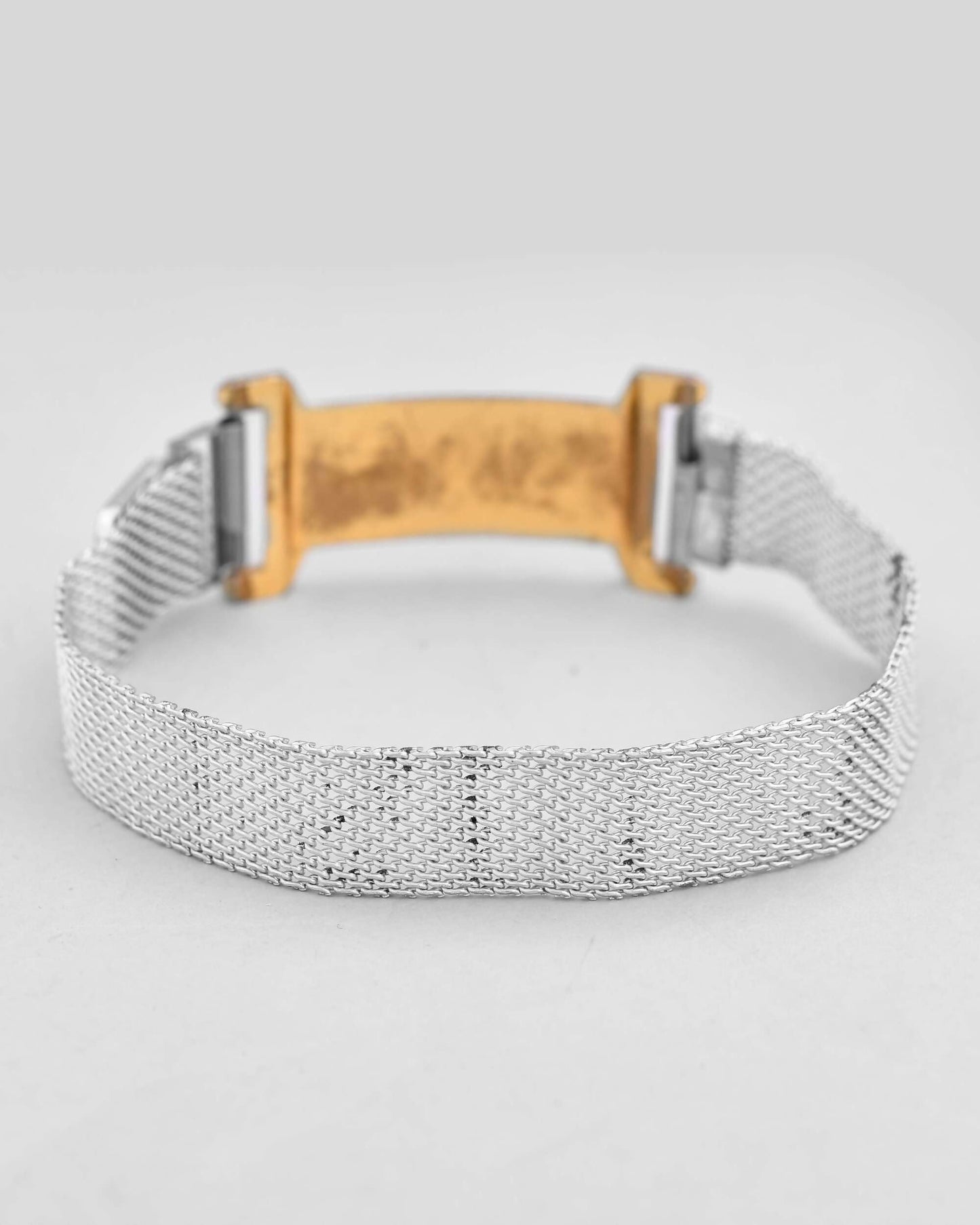 VOJ Dual Tone Magnet Om Bracelet