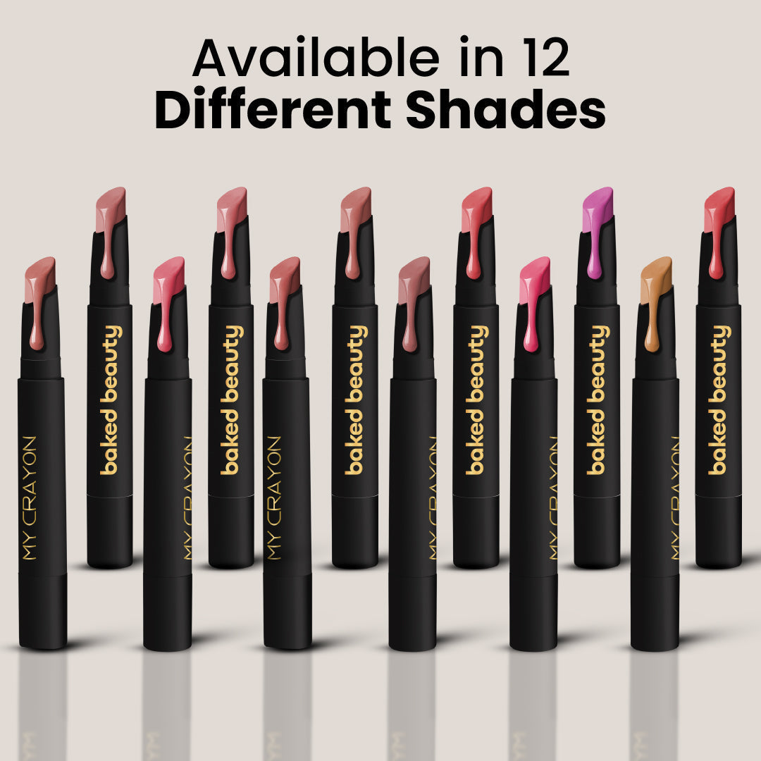 Baked Beauty Lipstick Crayon Set (Pack Of 3) - My Crayon Midnight Kiss