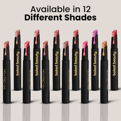Baked Beauty Lipstick Crayon Set (Pack Of 3) - My Crayon Midnight Kiss