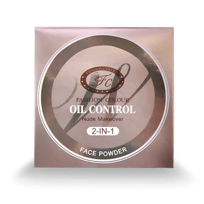 Fashion Colour Nude Makeover 2 in 1 Face Compact Powder-Shade 01 (Medium to Fair)