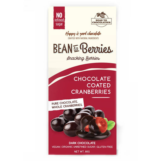 Pink Harvest Bean To Berries Chocolate Coated Cranberries