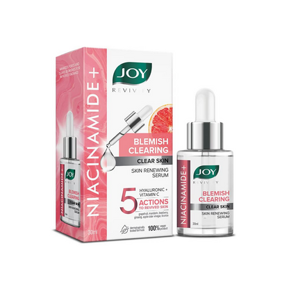 Joy Skin Renewing Niacinamide Face Serum For Clearing Skin Blemishes & UV Protection