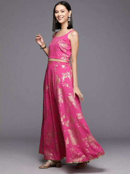 Ahalyaa Women's Traditional Wear Co-ods - Pink