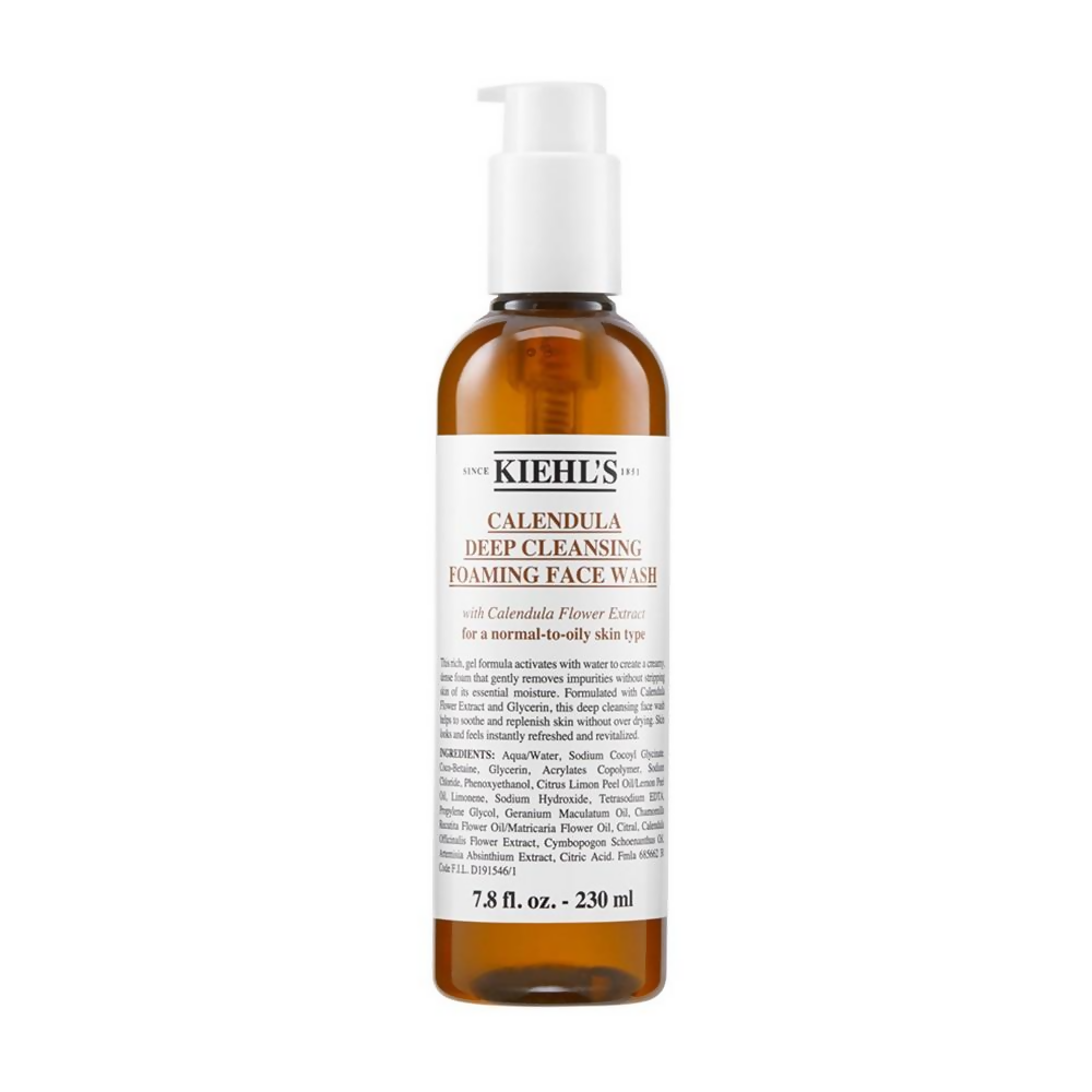 Kiehl's Calendula Deep Cleansing Foaming Face Wash With Glycerin