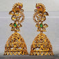 Multicolor Peacock Bridal Jhumkas