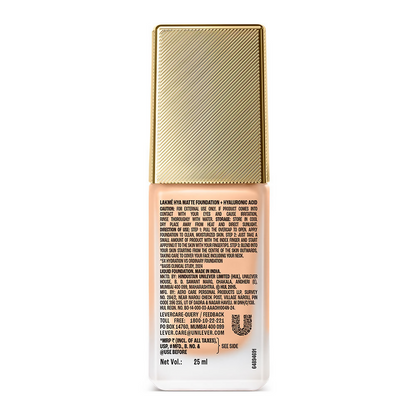 Lakme 9to5 Hya Matte Foundation + Hyaluronic Acid - Cool Ivory