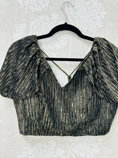 Fancy cap sleeve blouse