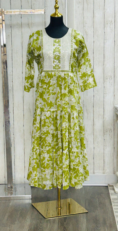 Cotton long kurti