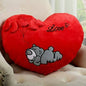 Frantic Cushion Heart Shaped Pillow (Red Color)