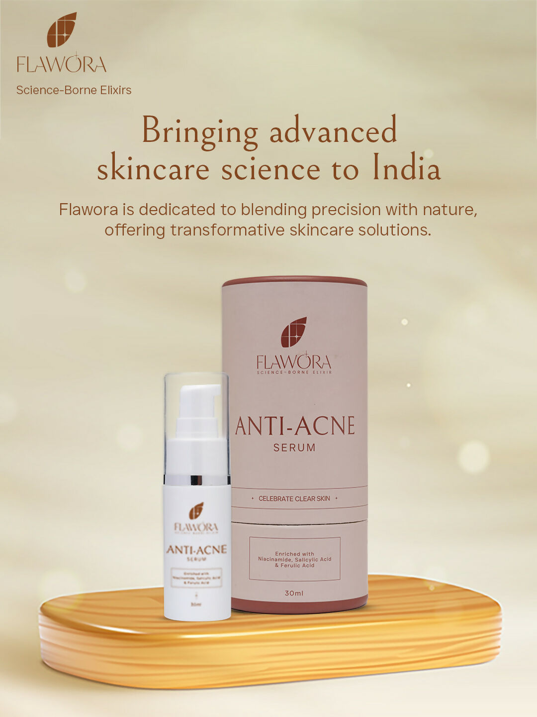 Flawora Set of Anti Acne Serum and D-Tan Lotion