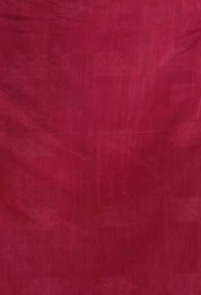 Mominos Fashion Moeza Magenta All Over Buti Handloom Silk Saree with unstitched Blouse piece