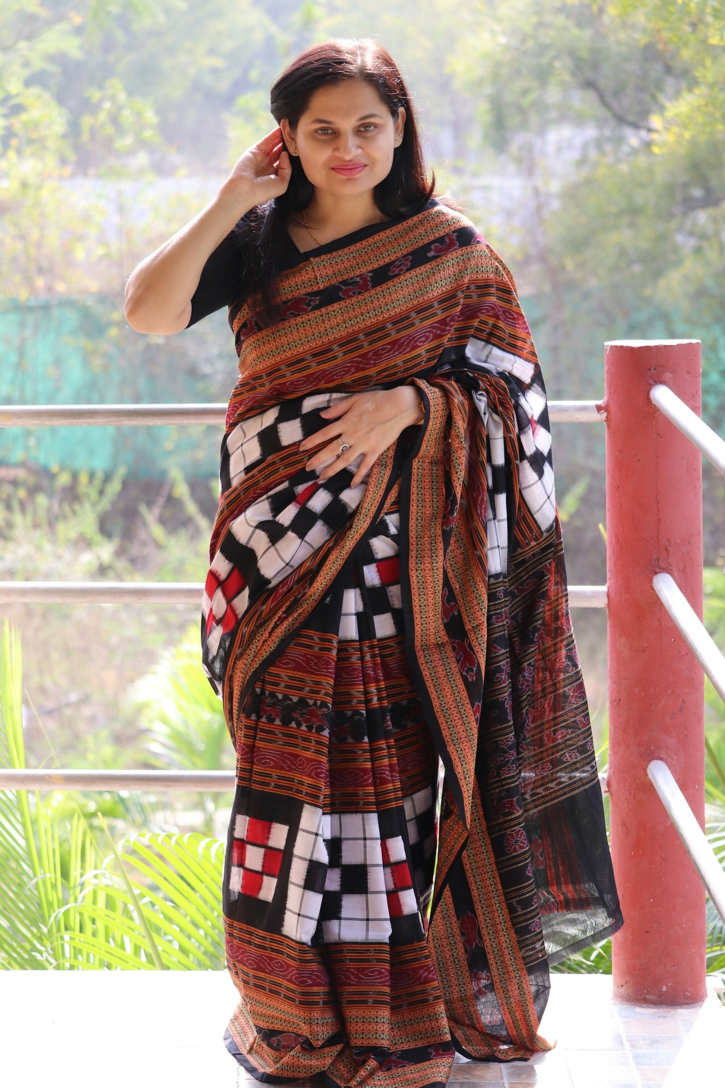 Earthyweaves Triveni Sambalpuri Saree