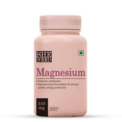 SheNeed Magnesium Supplement For Men Women Capsules