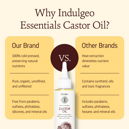 Indulgeo Essentials Cold Pressed Castor Oil For Hair Growth