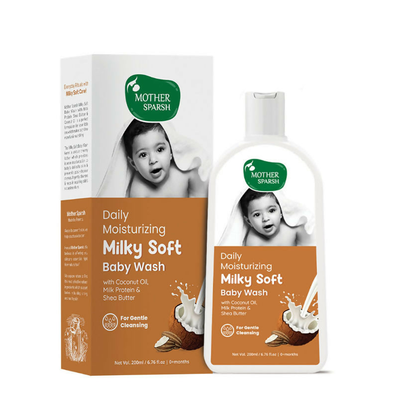 Mother Sparsh Daily Moisturising Milky Soft Baby Wash