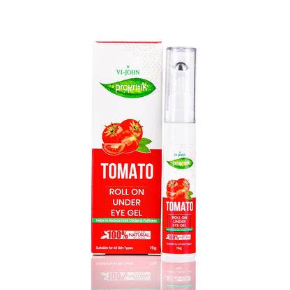 VI-JOHN Prakritik Tomato Under Eye Gel, Reduces Dark Circles, Puffiness,Fine Lines 100% Bioactives