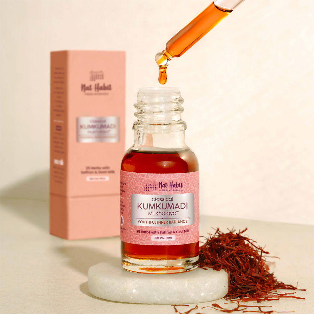 Nat Habit 100% Taila-Paka Kumkumadi Tailam Face Oil