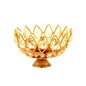 Shubhkart Nitya Brass Gomedh Crystal Pyali Diya (small)