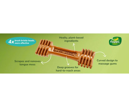 Happi Doggy Dental Chew Care Hip & Joint Support Rosehip & Okra