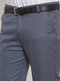 Jainish Men's Navy Cotton Polka Dots Formal Trousers ( GP 257Navy-Blue )